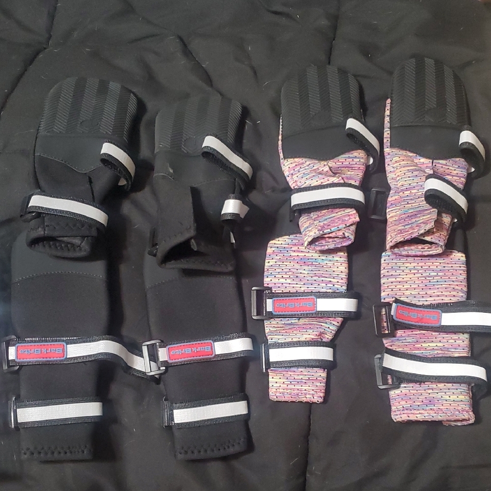 Bark Brite Black And Lavendar Dog Boots